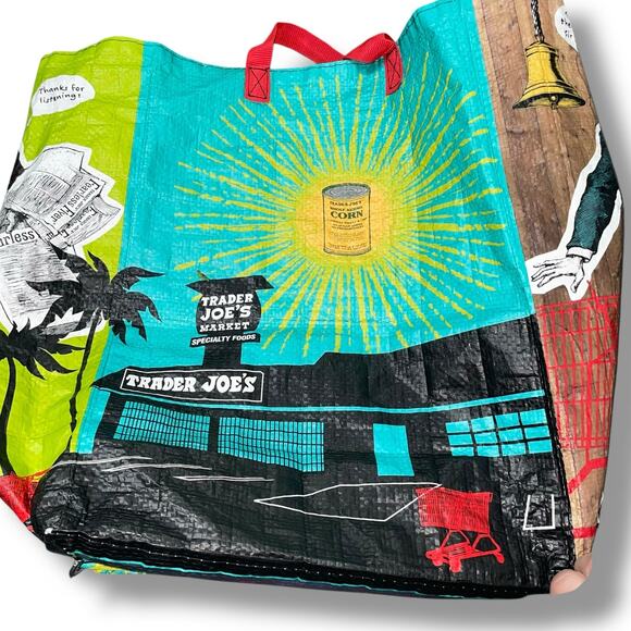 Trader Joes Reusable Grocery Tote Bag Shopping Eco 50 Year Anniversary 1967 - Picture 7 of 11